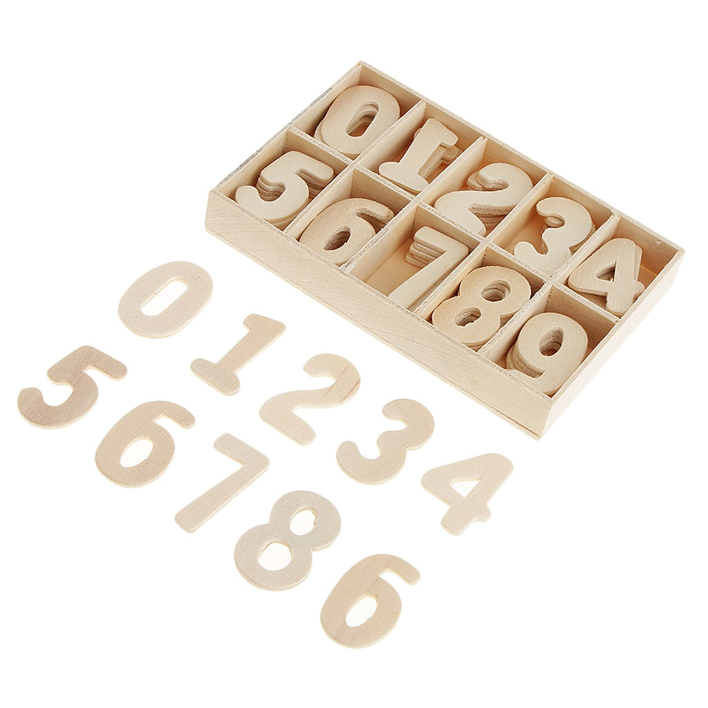 60Pcs Natural Wood Numbers – The Diversified Classroom